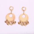 26201 Wholesale Indian style women jewelry golden specialty roundness drop earrings